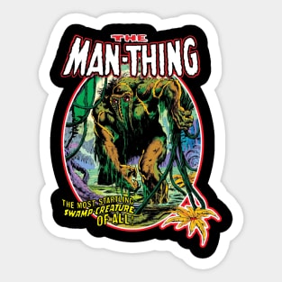 VINTAGE HORROR MAN-THING 1974 Sticker